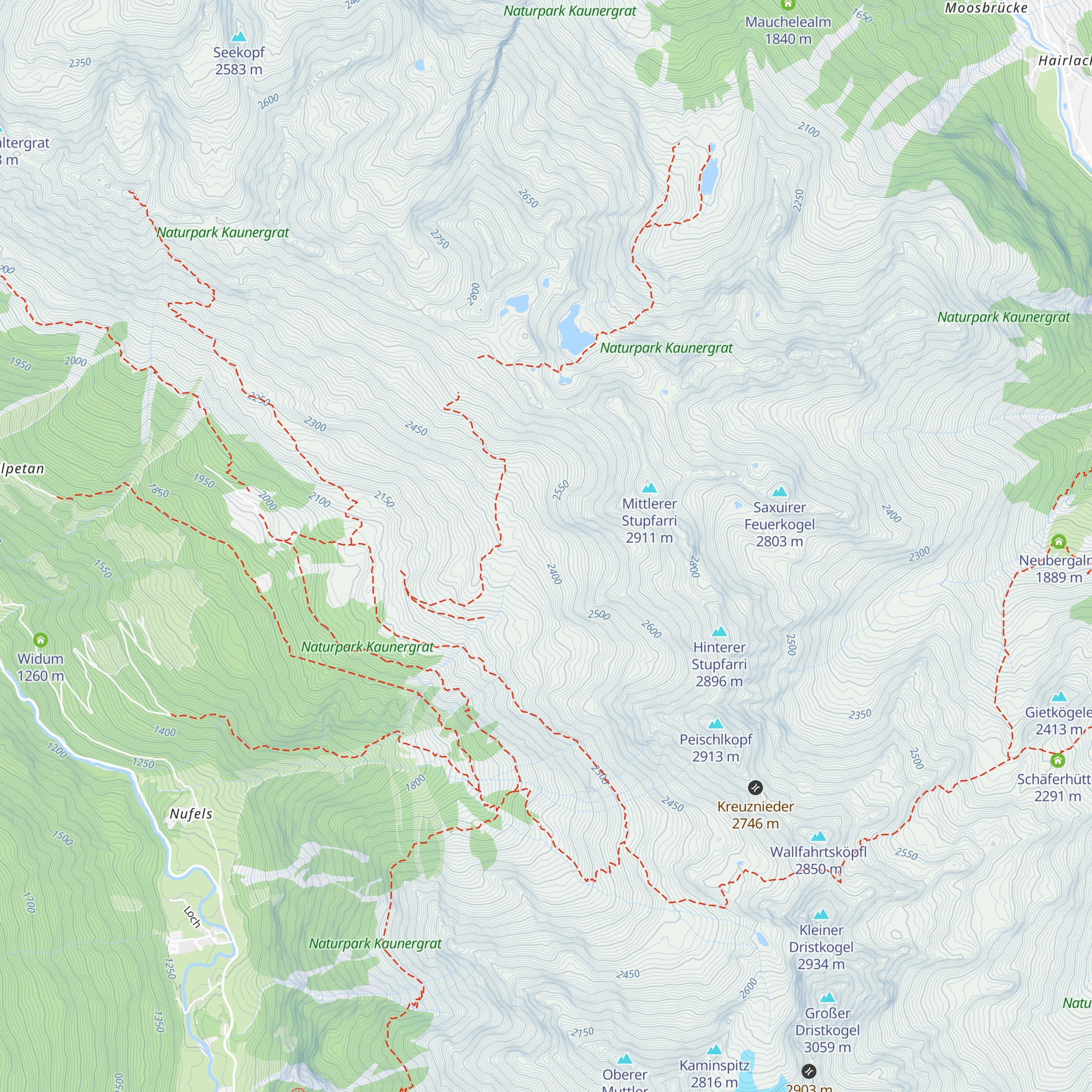 Jagerhütte map