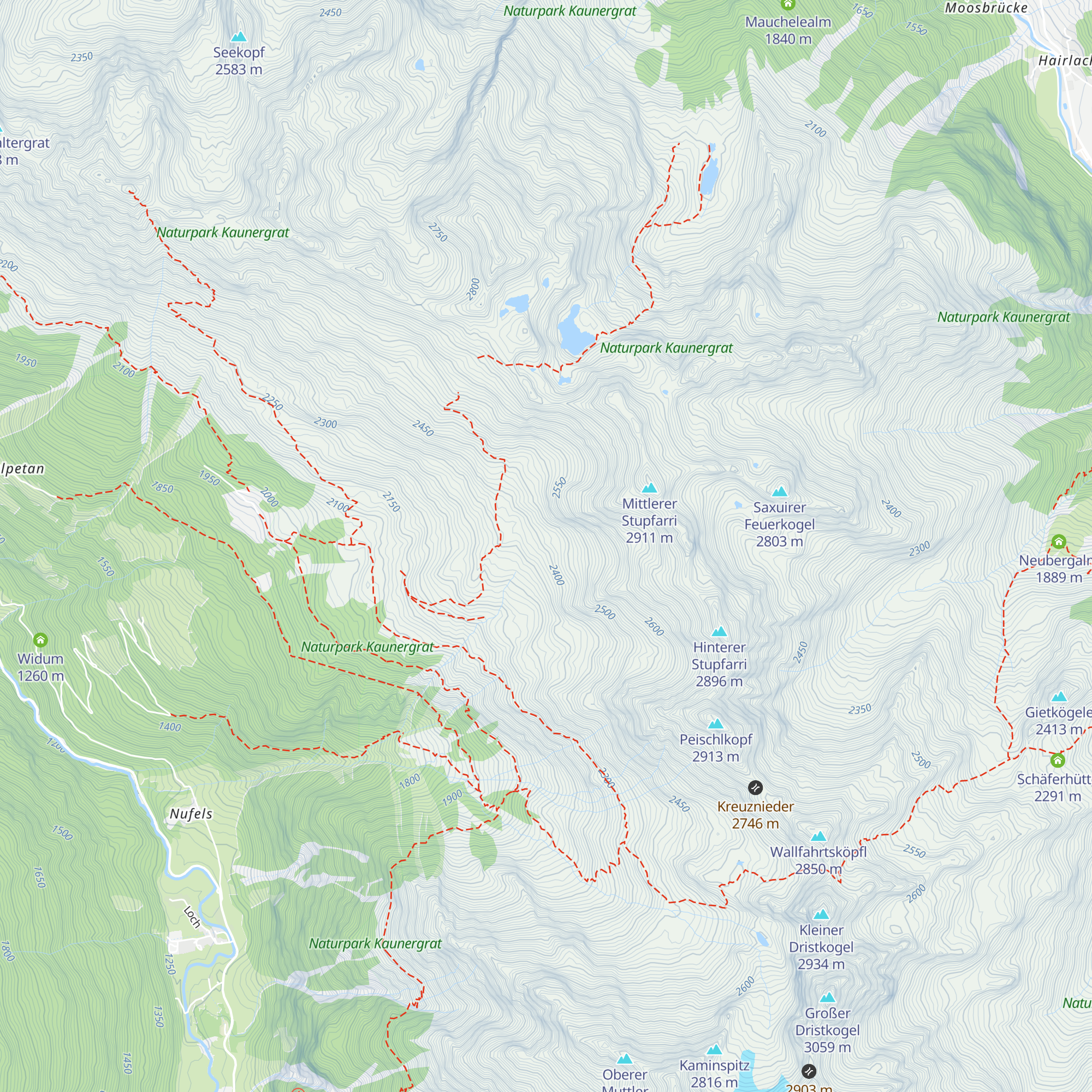 Jagerhütte map