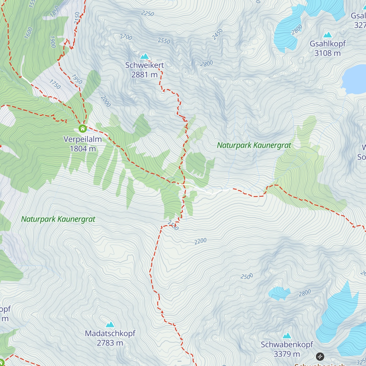 Verpeilhütte map