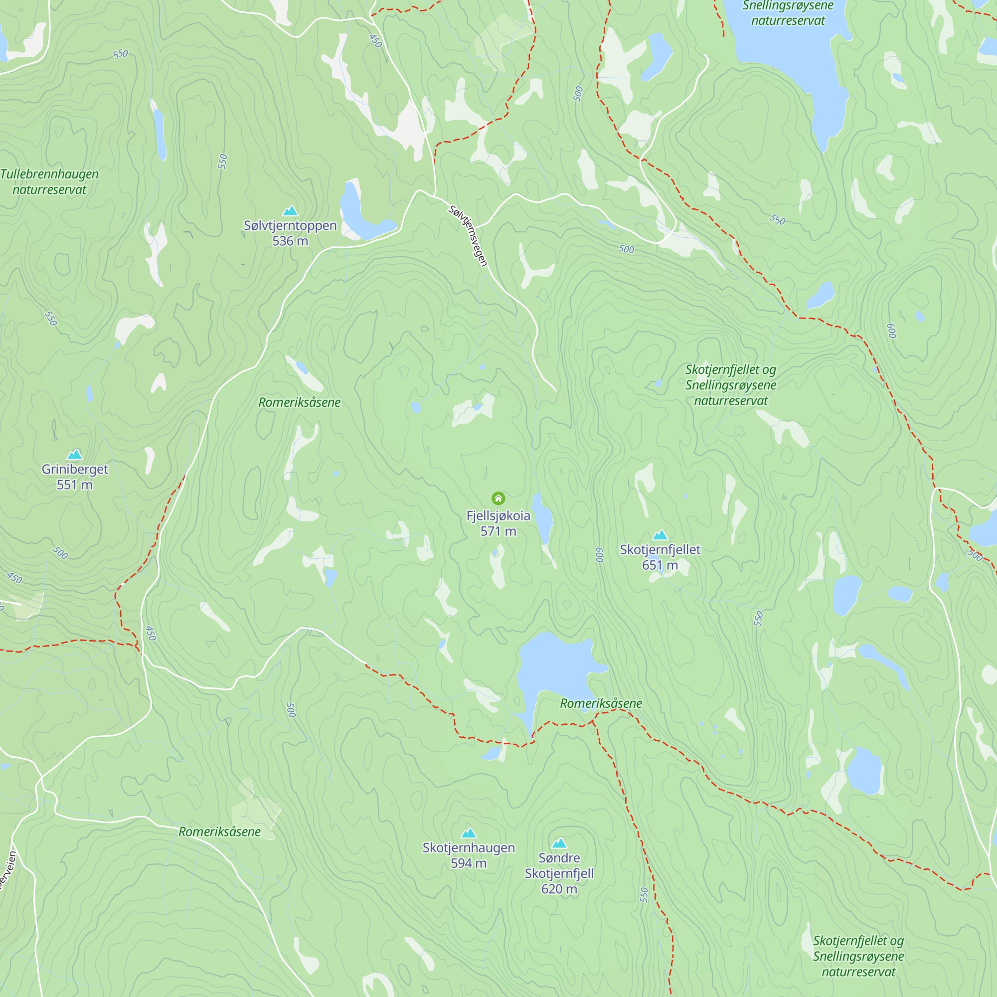 Fjellsjøkoia map