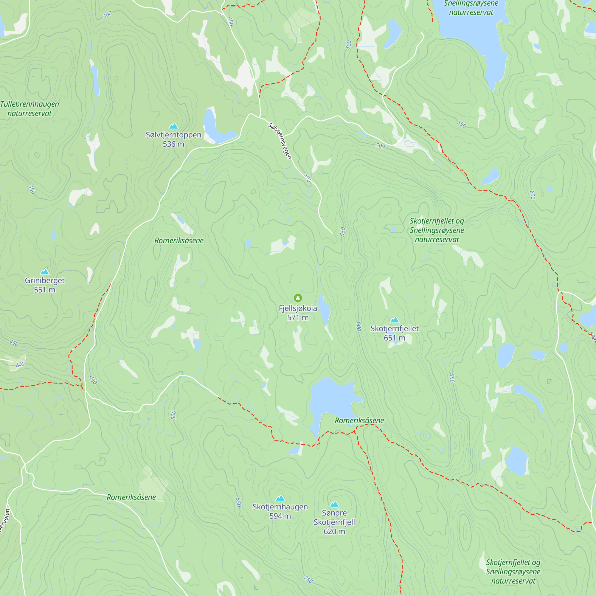 Fjellsjøkoia map