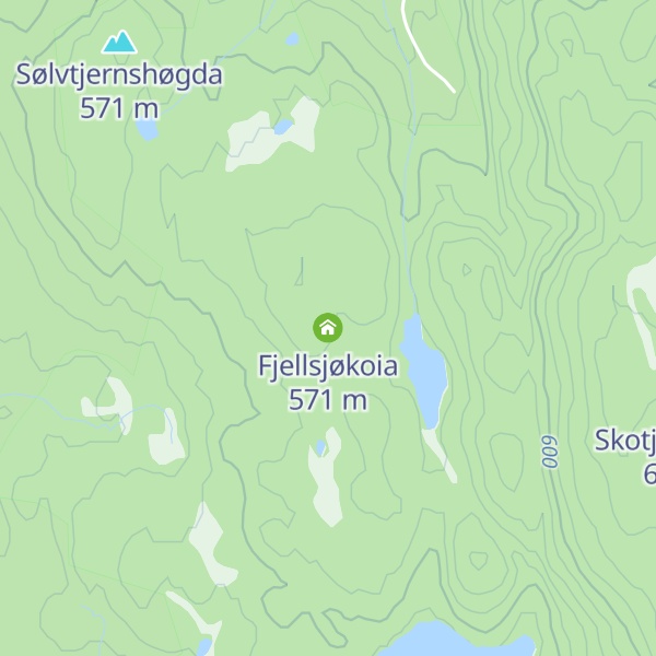 Map of Fjellsjøkoia