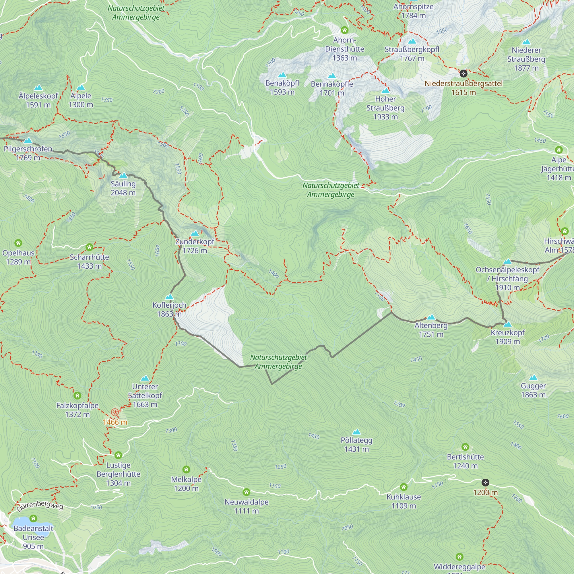 Bächhütte map