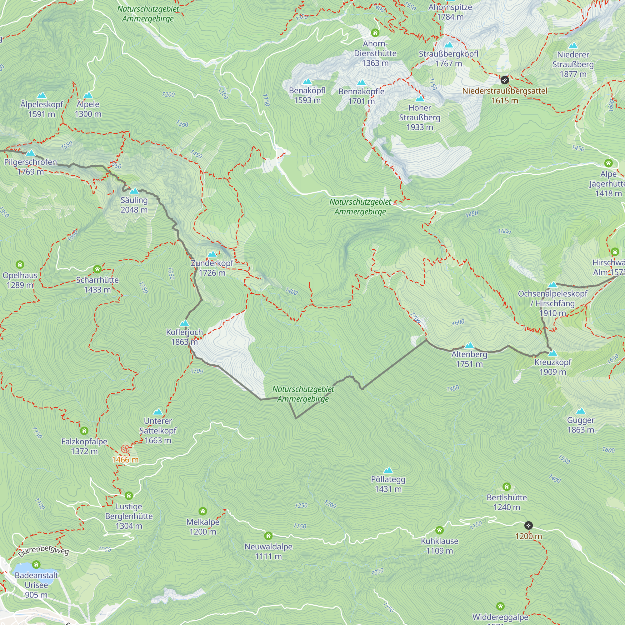 Bächhütte map