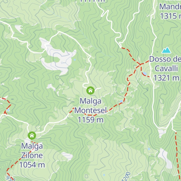 Map of Malga Montesel