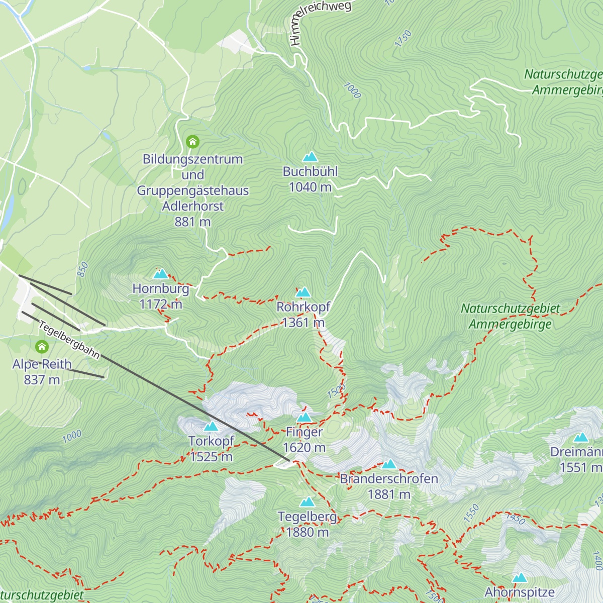 Rohrkopfhütte map