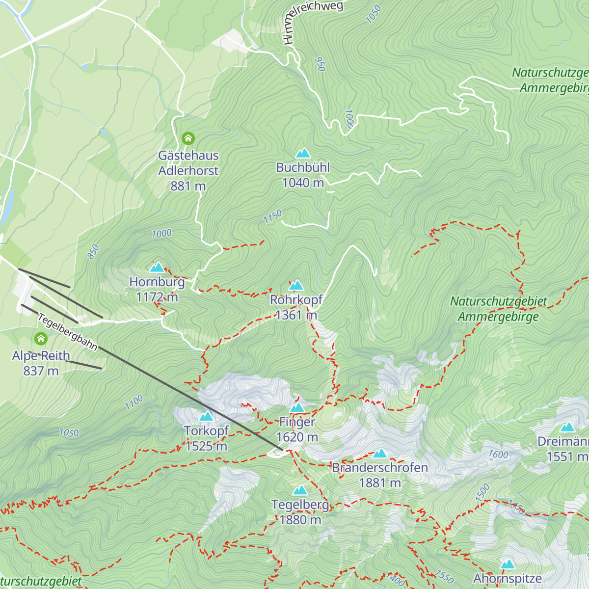 Rohrkopfhütte map