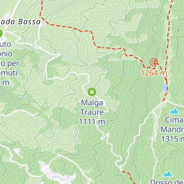 Map of Malga Traure