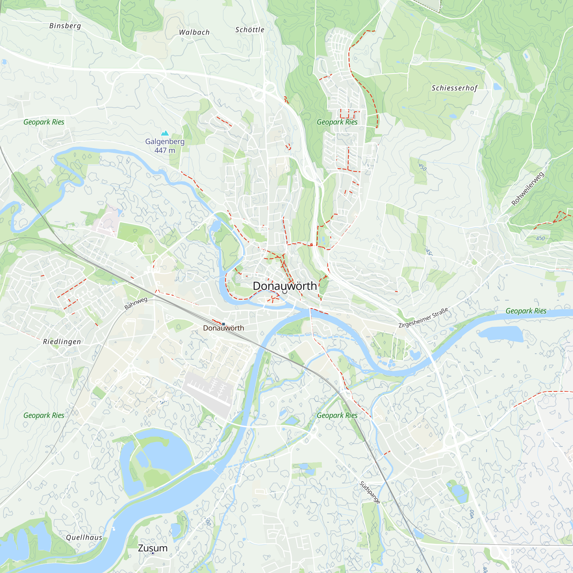 Städtische Tourist-Information Donauwörth map