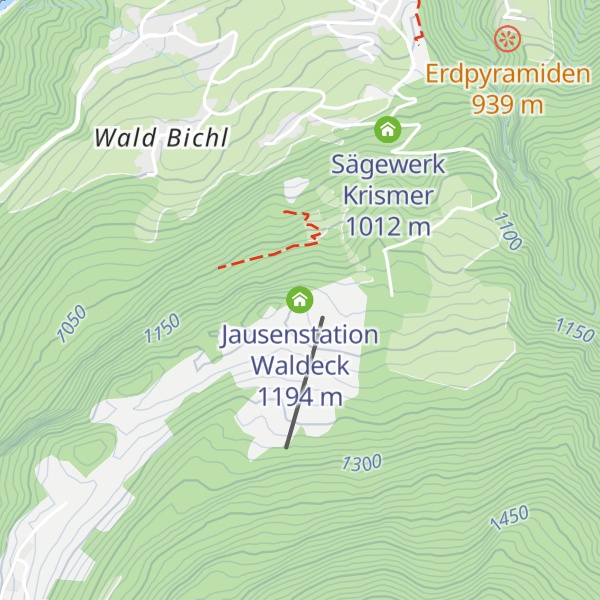 Map of Jausenstation Waldeck