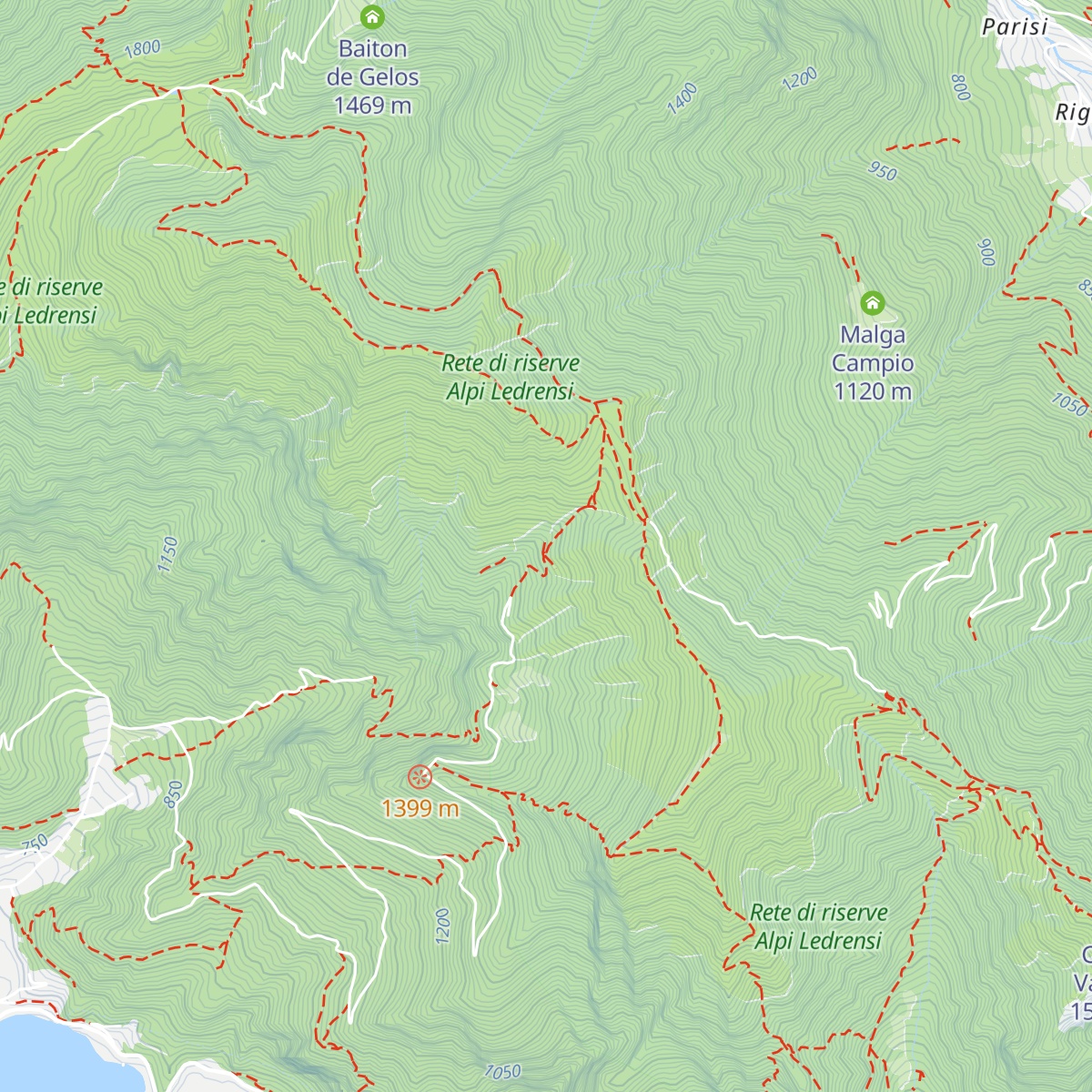 Malga Dromaé map