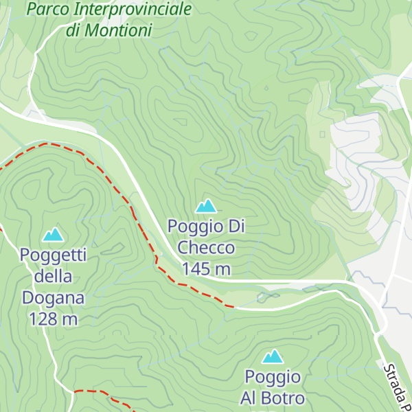 Map of Poggio Di Checco
