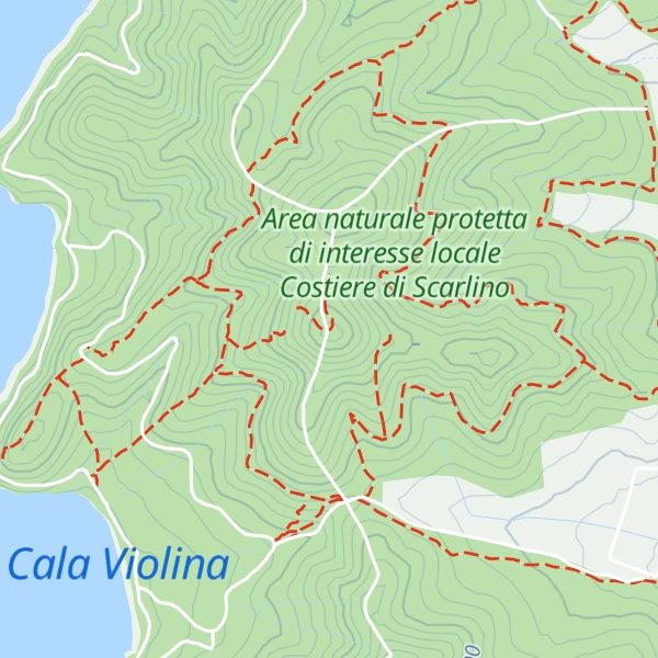 Map of Poggio Sentinella