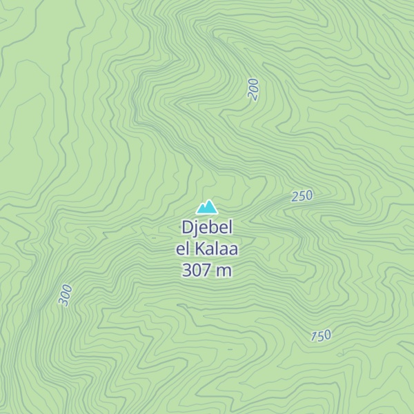 Map of Djebel el Kalaa