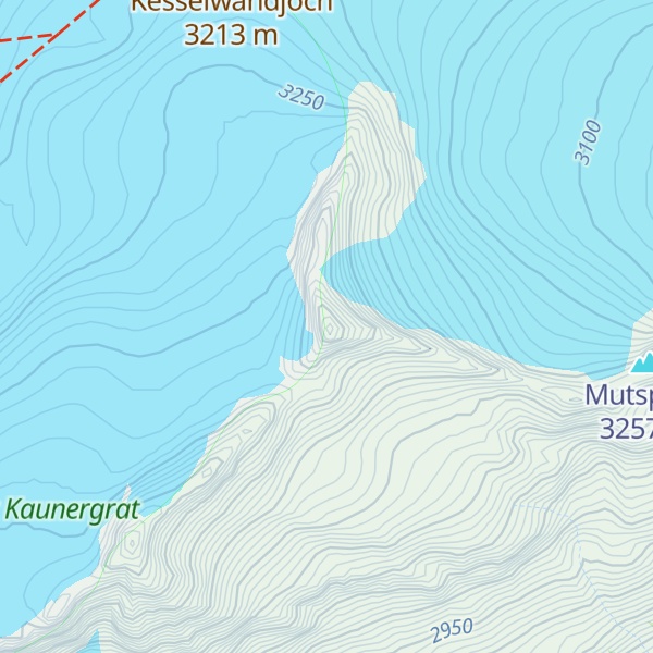 Map of Vordere Hintereisspitze