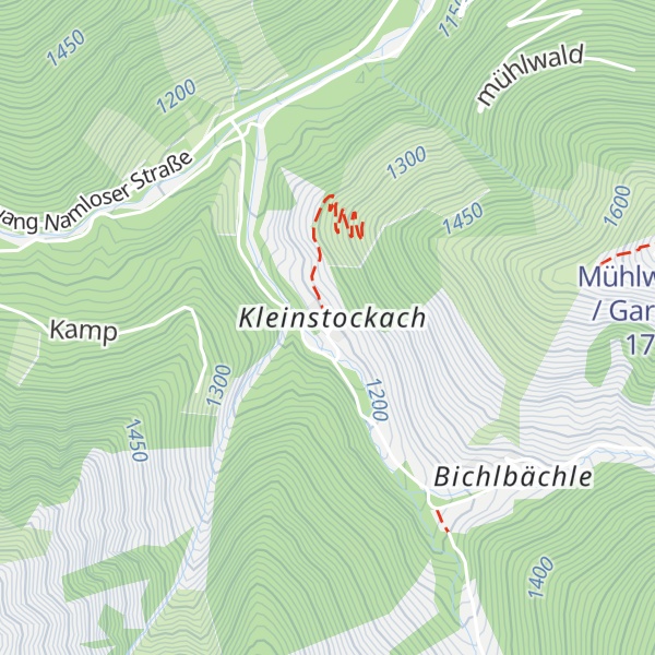 Map of Gasthof "Roter Stein"