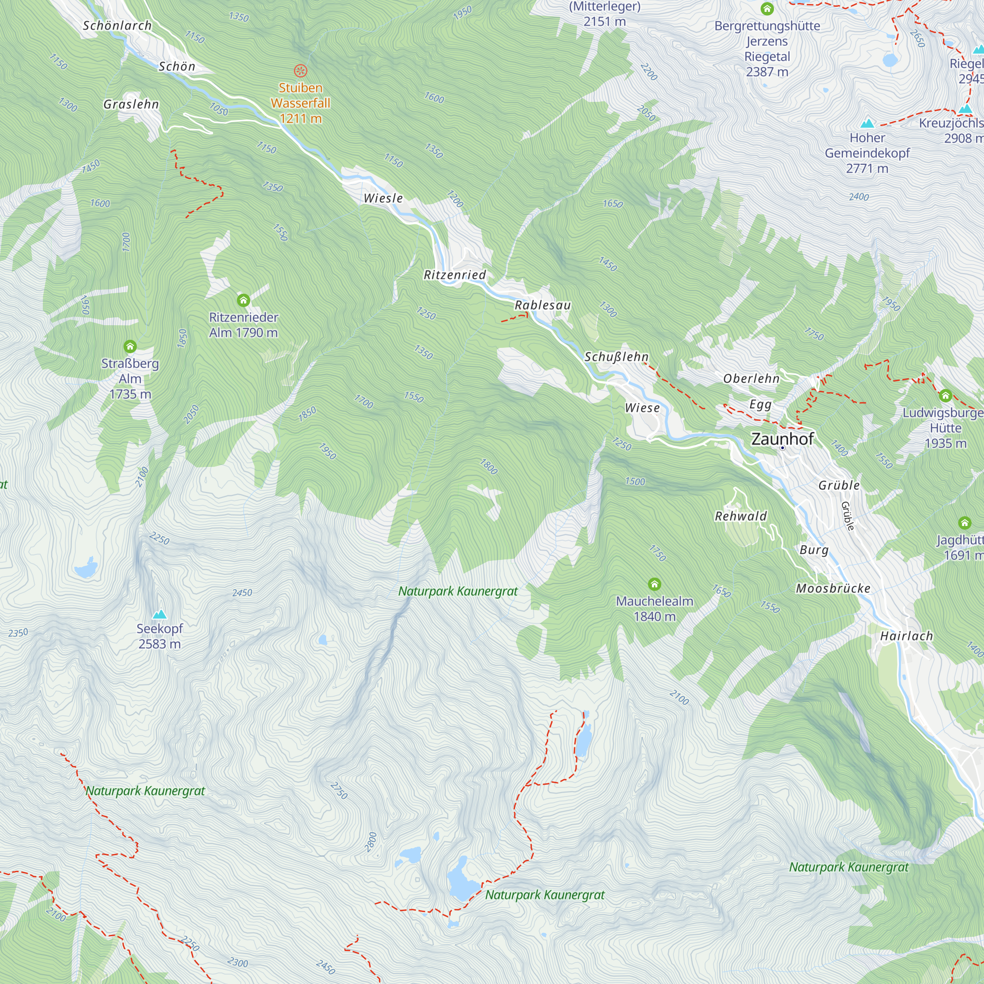 Söllbergalm map
