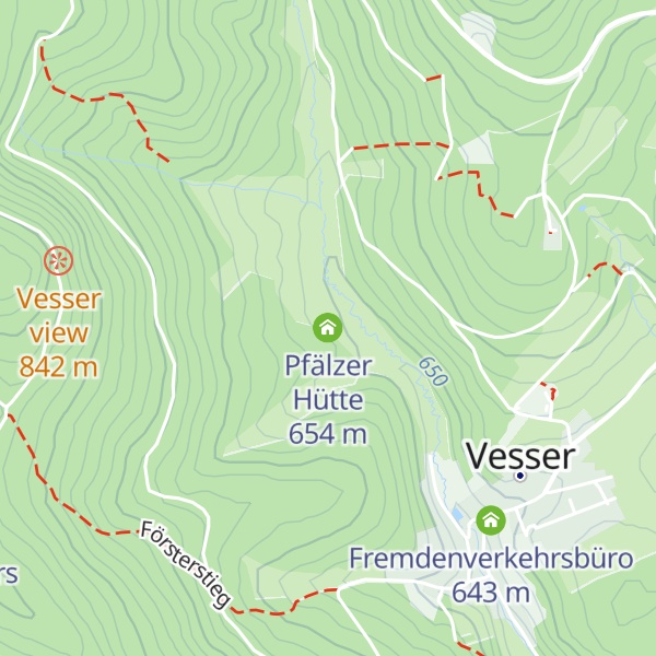 Map of Pfälzer Hütte