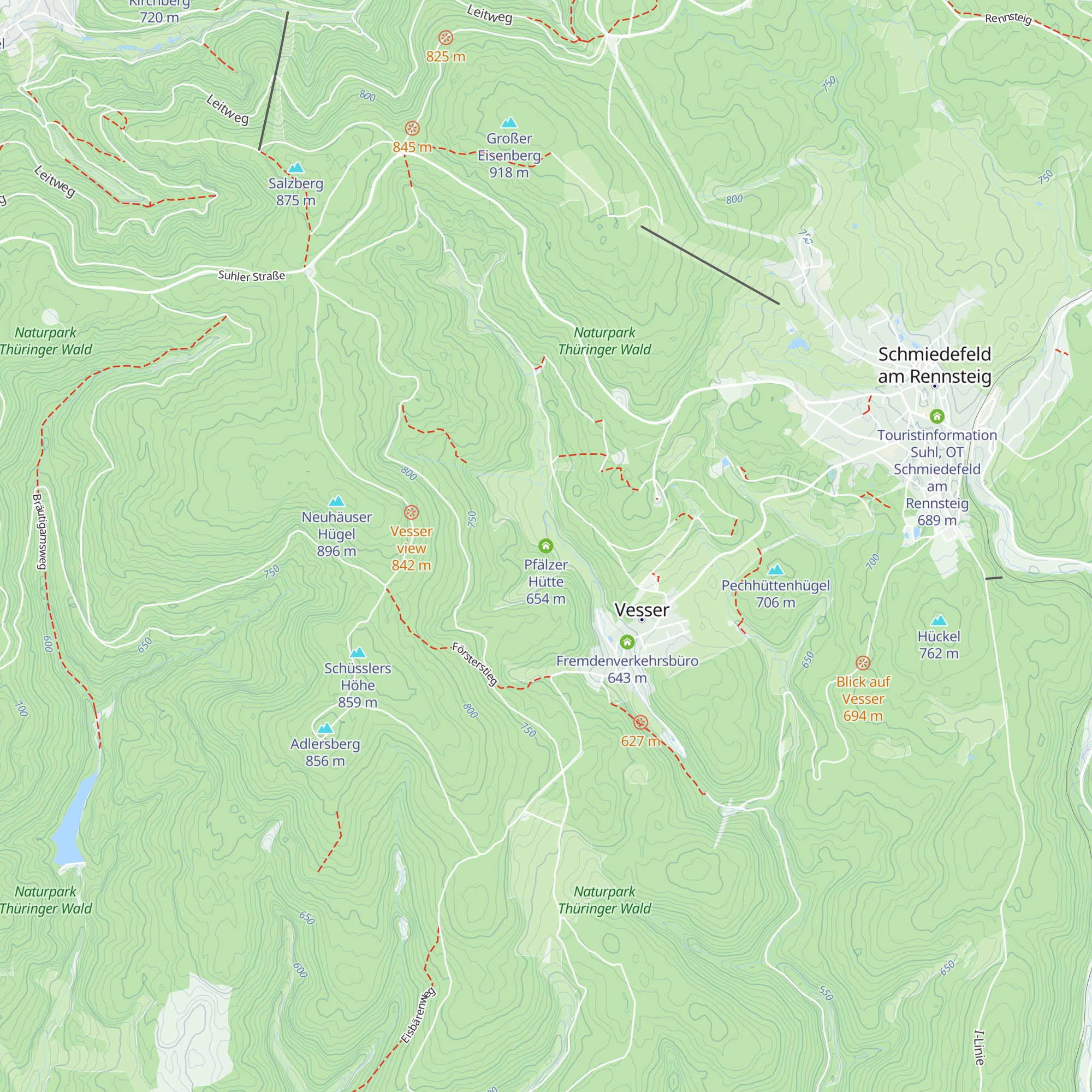 Pfälzer Hütte map