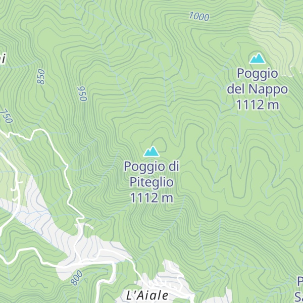 Map of Poggio di Piteglio