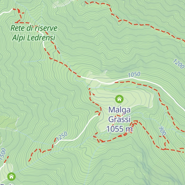 Map of Capanna Grassi