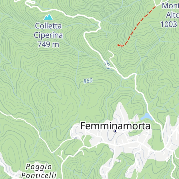 Map of Poggio Macina