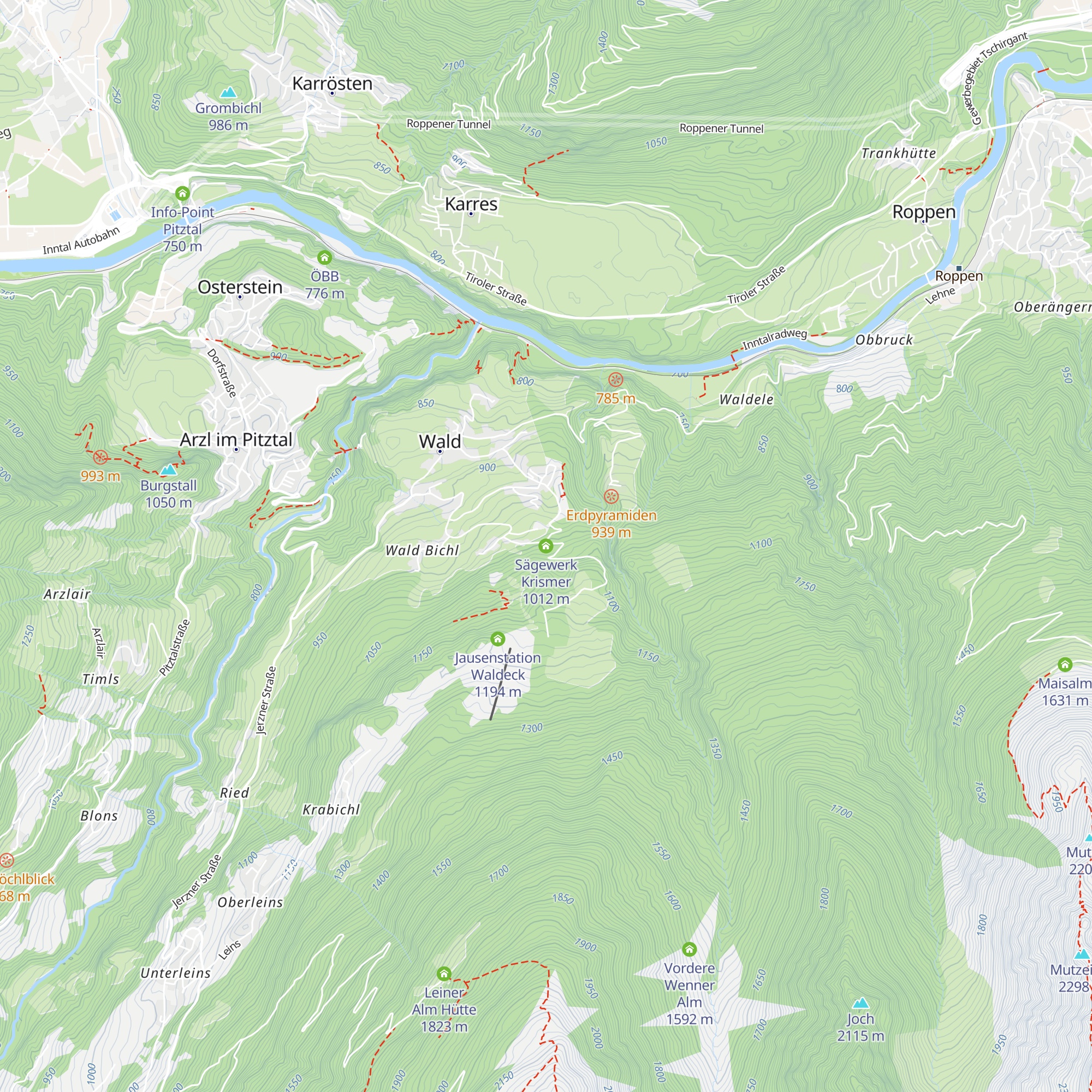 Sägewerk Krismer map