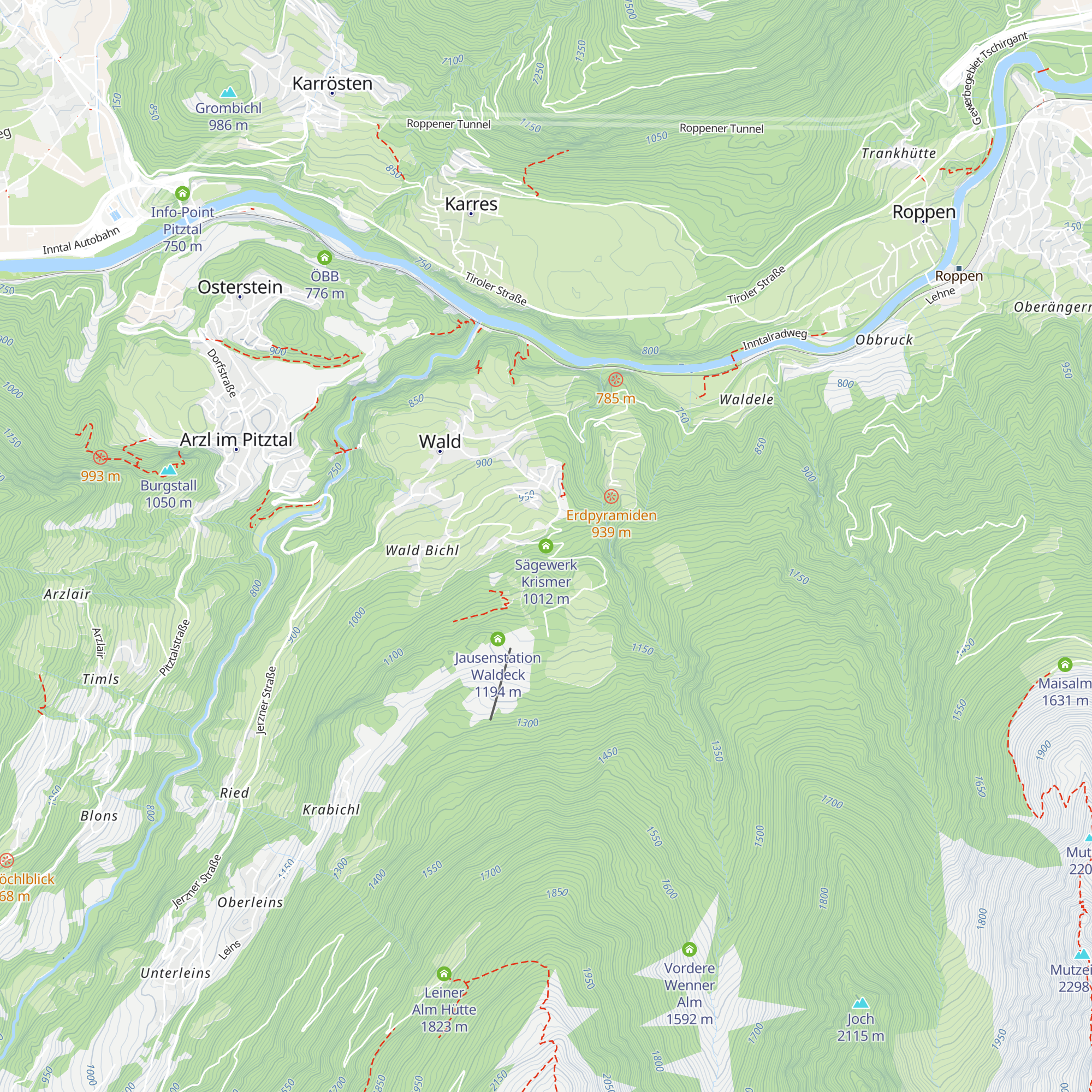 Sägewerk Krismer map