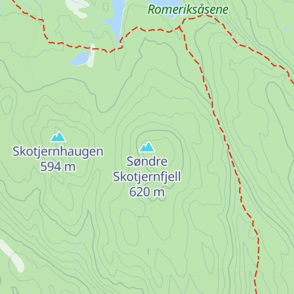 Map of Søndre Skotjernfjell
