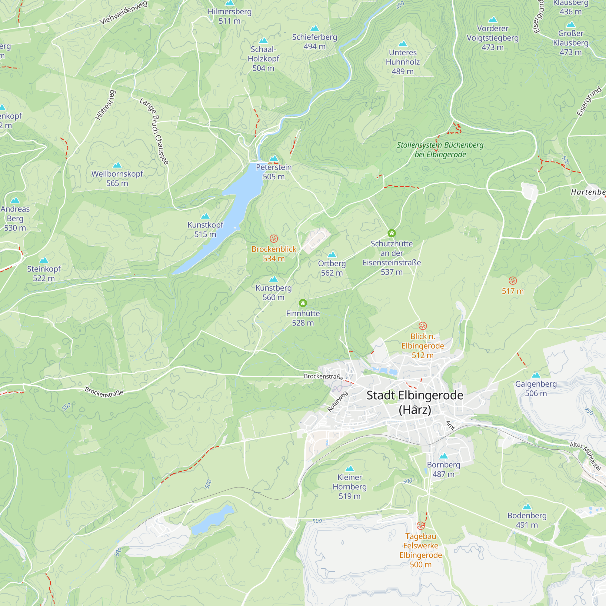 Finnhütte map