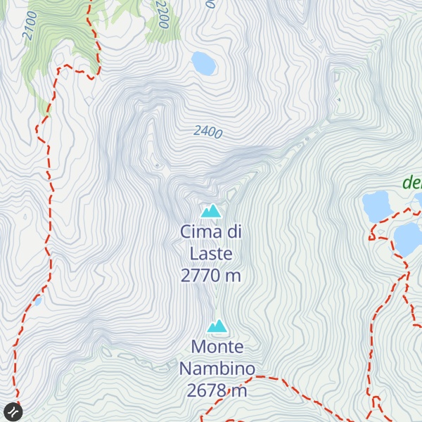 Map of Cima di Laste