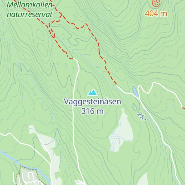 Map of Vaggesteinåsen