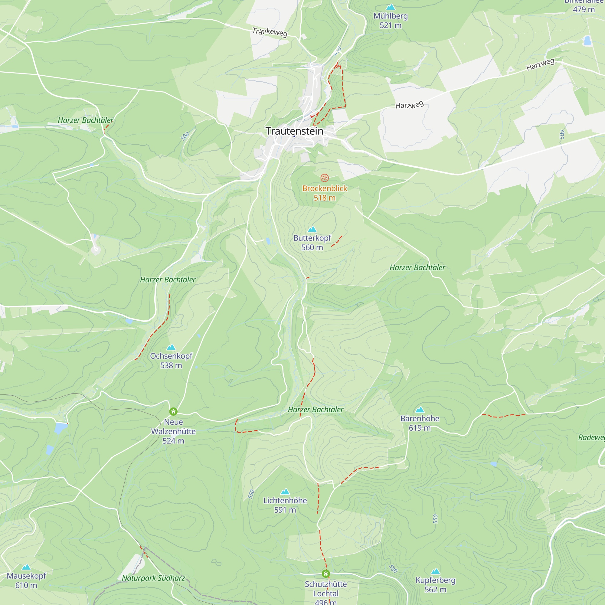 Wanderschutzhütte Dammbachtal map