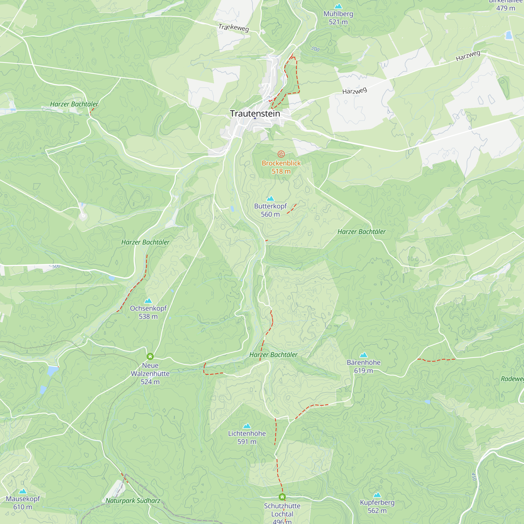 Wanderschutzhütte Dammbachtal map
