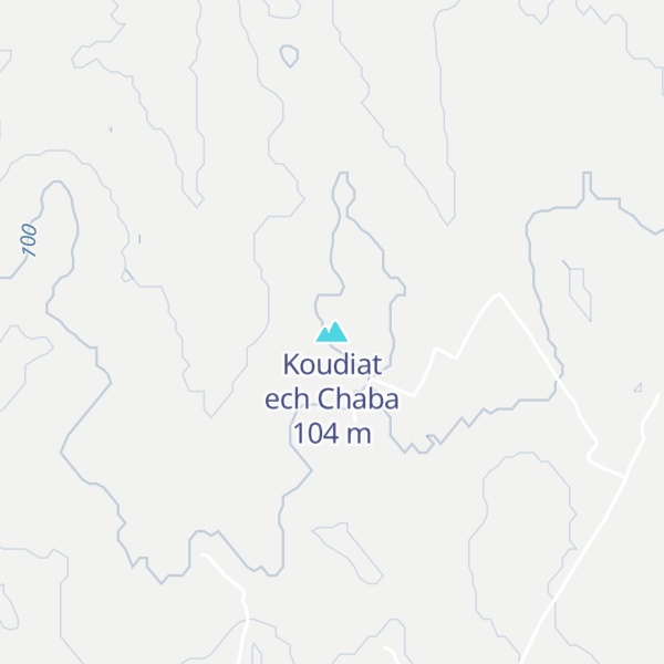 Map of Koudiat ech Chaba