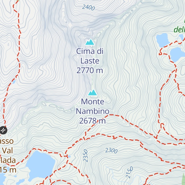Map of Monte Nambino