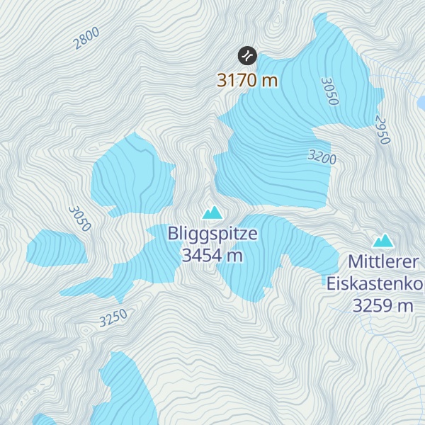 Map of Bliggspitze