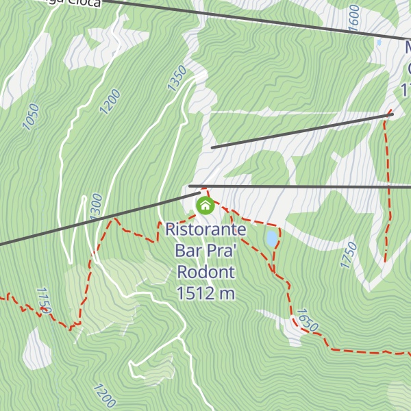 Map of Ristorante Bar Pra' Rodont