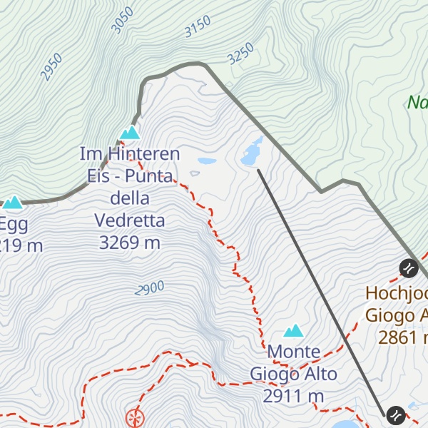 Map of Jochköfel - Gioco Alto di Senales
