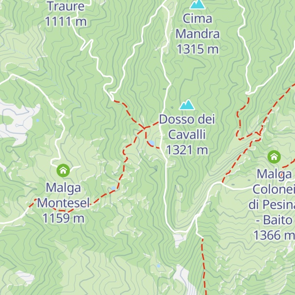 Map of Malga Zocchi