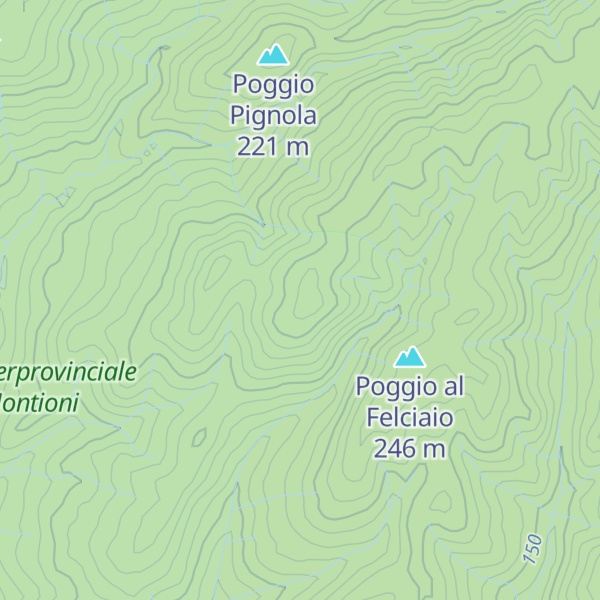 Map of Poggio Secconeto