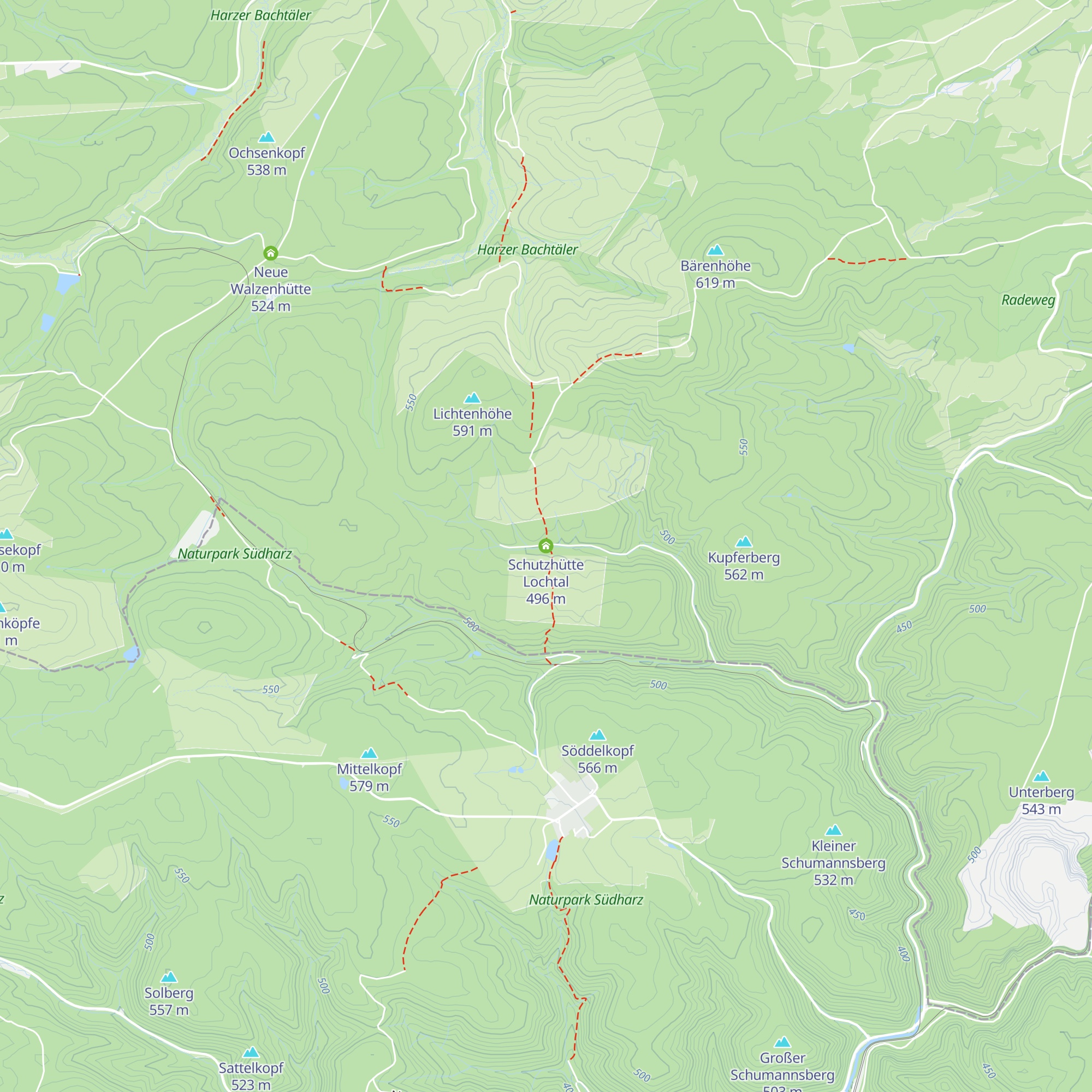 Schutzhütte Lochtal map