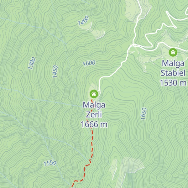 Map of Malga Zerli