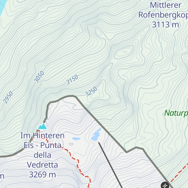 Map of Westlicher Rofenbergkopf