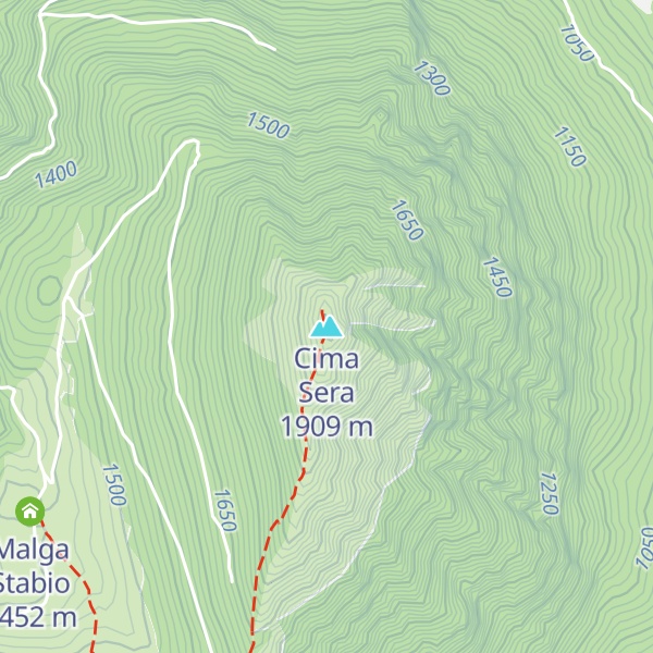 Map of Cima Sera