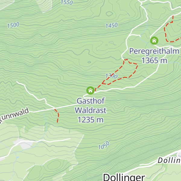 Map of Gasthof Waldrast
