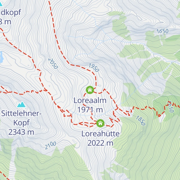Map of Loreaalm