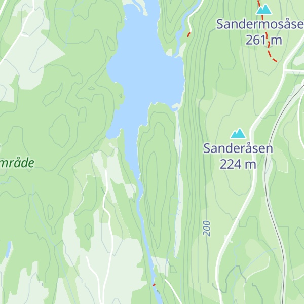 Map of Dausjøberget
