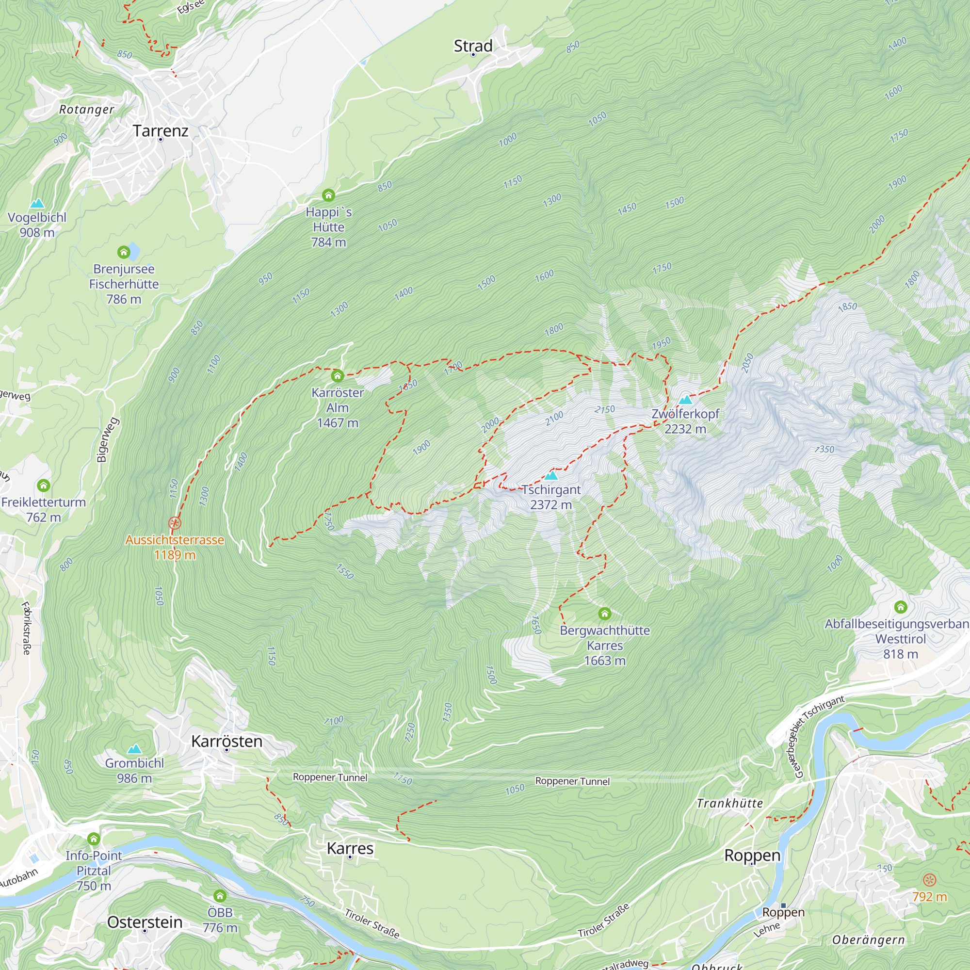 Bergwachthütte map