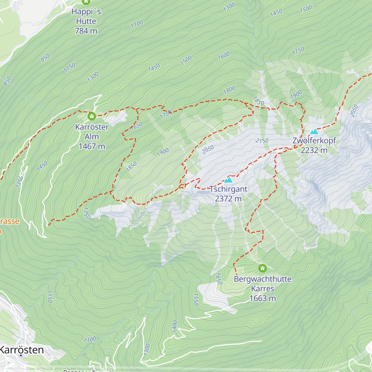 Bergwachthütte map